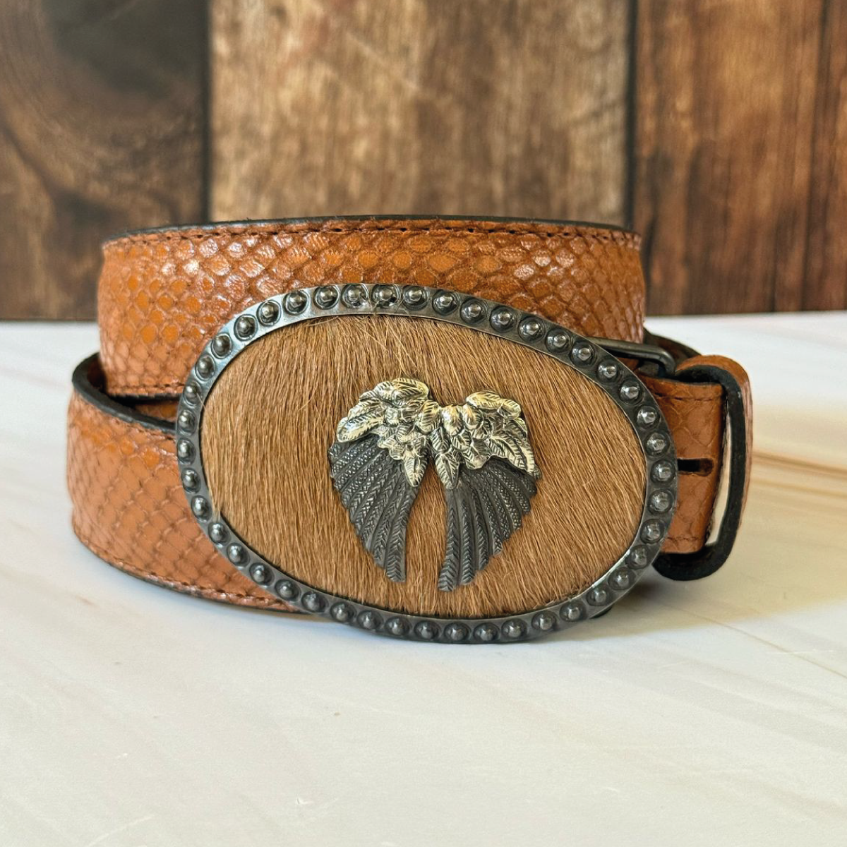 Cinturón piton café